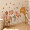 Lovely Flower Garden Self Adhesive Wall Sticker Home Kindergarten Decor