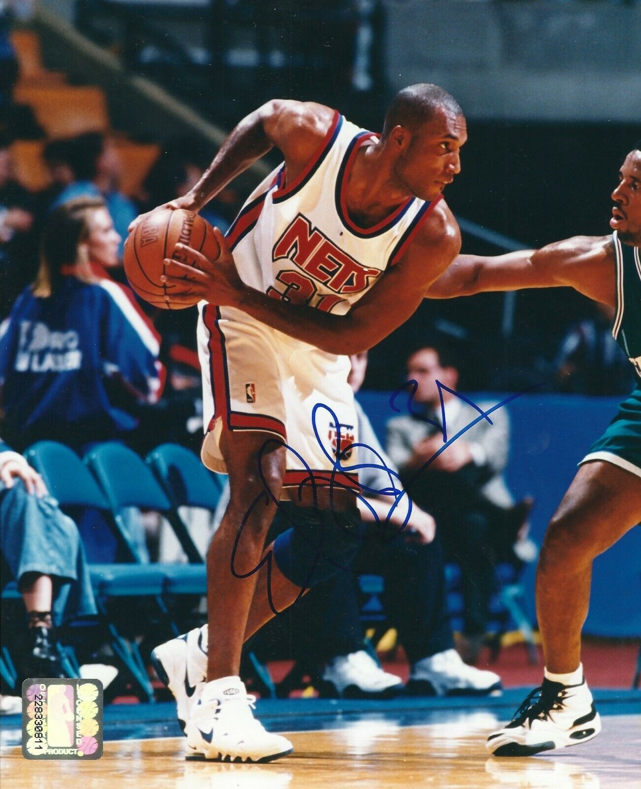 Signed 8x10 ED O'BANNON New Jersey Nets Autographed Photo Poster painting COA