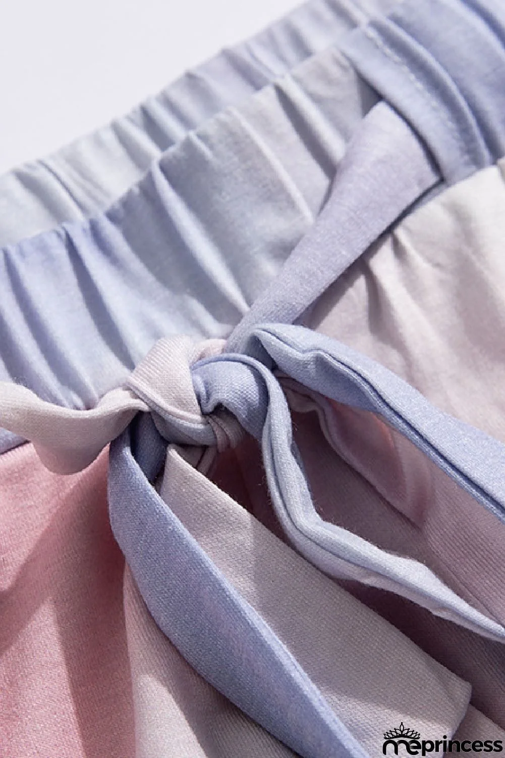 Pink Purple Tie Dye Short Lounge Set