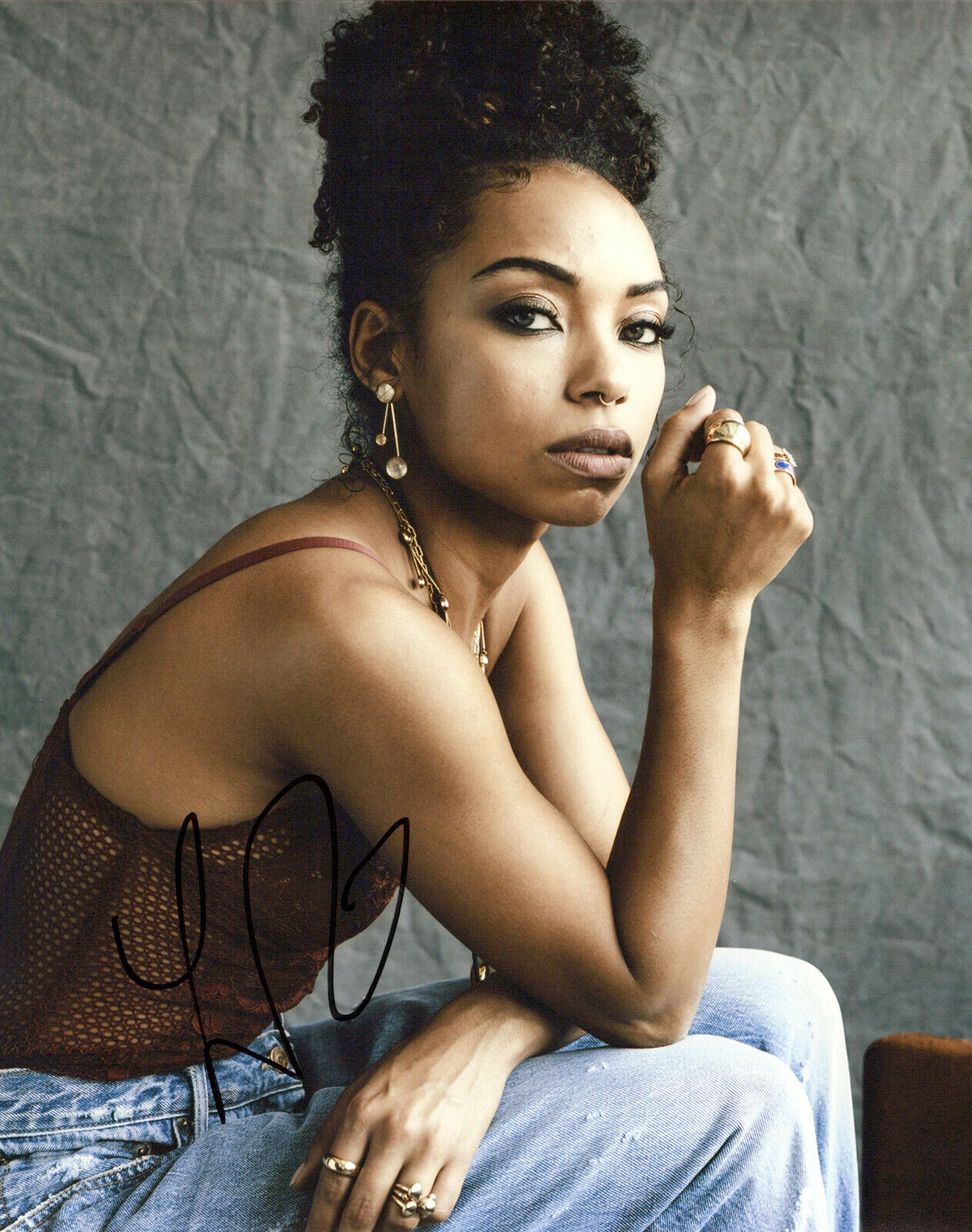 Logan Browning glamour shot autographed Photo Poster painting signed 8x10 #4