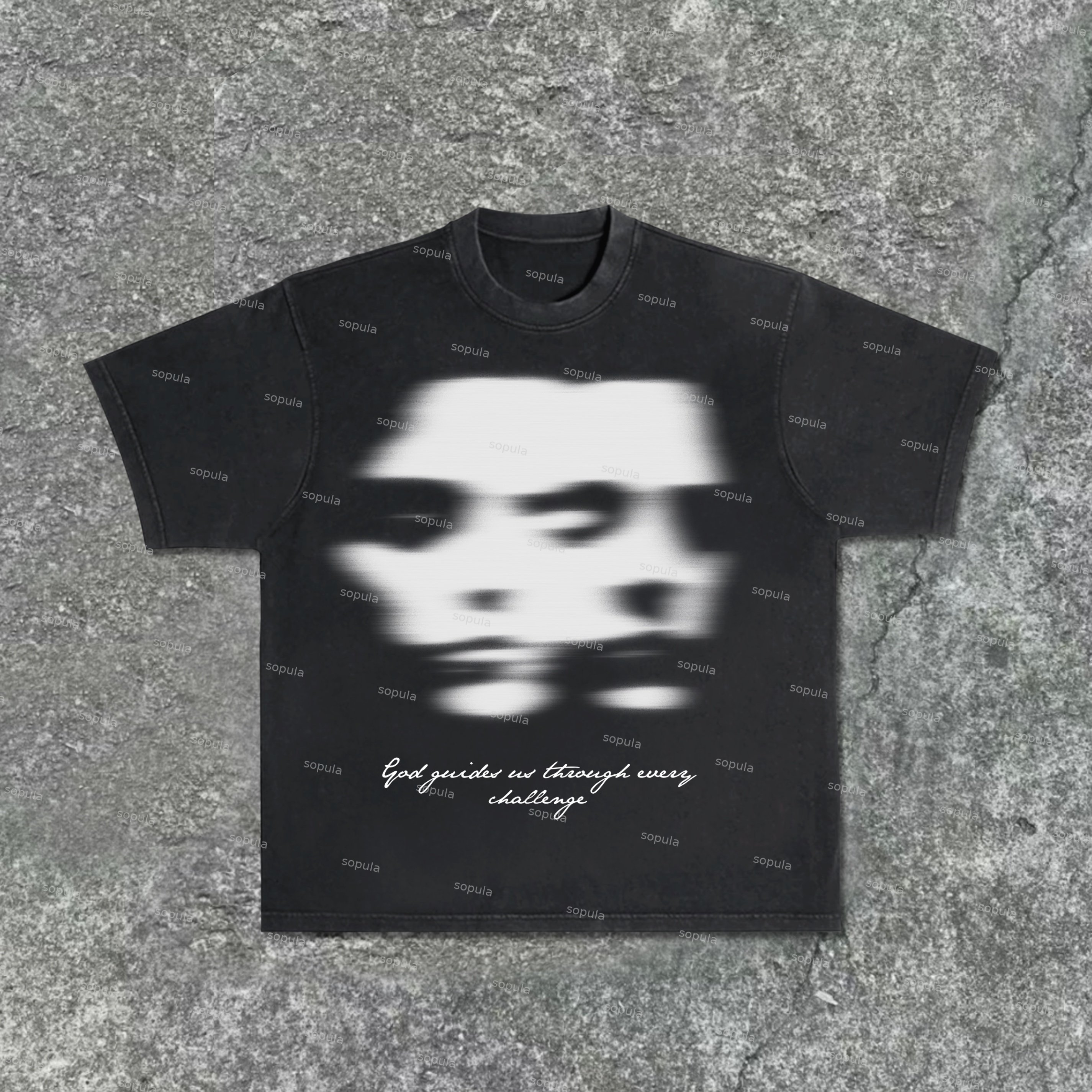 Vintage Thinking Graphics Acid Washed T-Shirt - SOPULA
