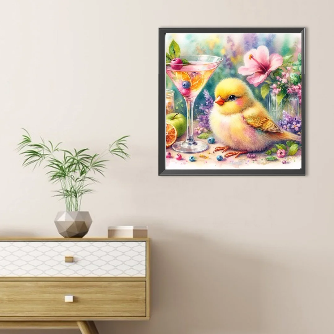 Diamond Painting - Full Round Drill - Flowers & Birds(Canvas|Canvas|30*30cm)