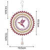 DIY Diamond Painting Double-sided Rotatable Bird Hanging Wind Chime Suncatcher Hanging Kit