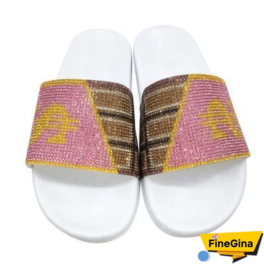 White/Black Women Go Out Shining Slipper