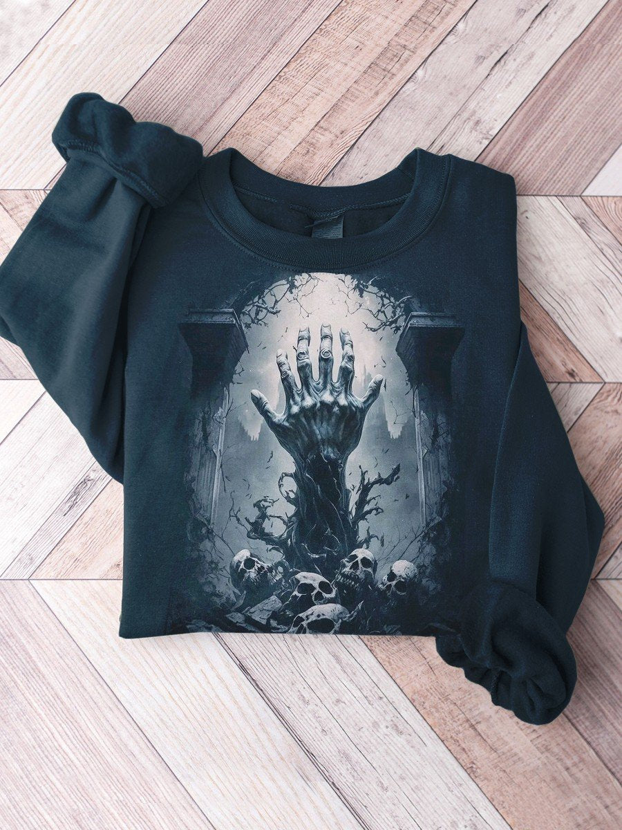 Halloween Skeleton Grim Reaper Sweatshirt
