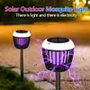Solar Light Bug Zapper Waterproof Outdoor Mosquito Killer Solar Powered Fly Trap
