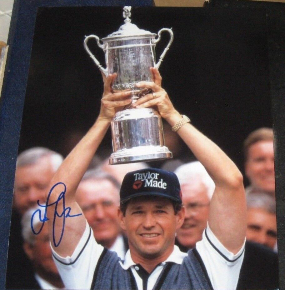 Lee Janzen 1998 US Open Champion SIGNED 8x10 Photo Poster painting COA Autographed PGA GOLF