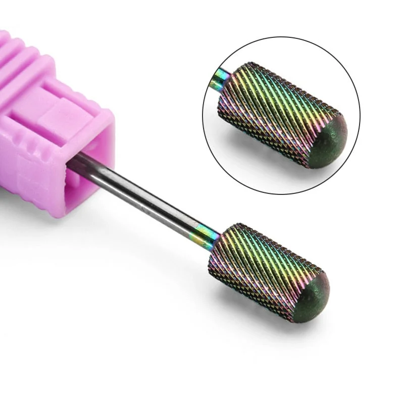 1 Pc Nail Drill Bit Multi-size Silver Manicure Nail Art Tool Electric Manicure Machine Device-Nail Inspo