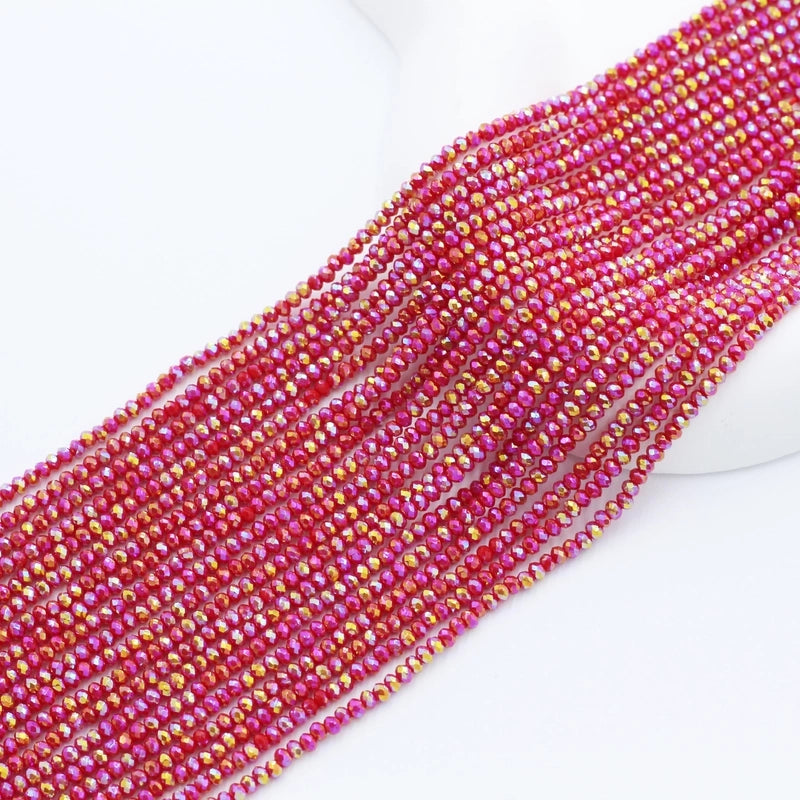 2 Pieces 2 Pieces Per Pack Artificial Crystal Glass Geometric Beads