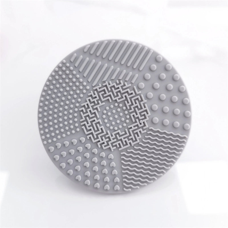 Silicone Apple Scrubbing Pad With Suction Cup Silicone Makeup Brush Cleaning Pad Portable Washing Tool Large Number Of In Stock