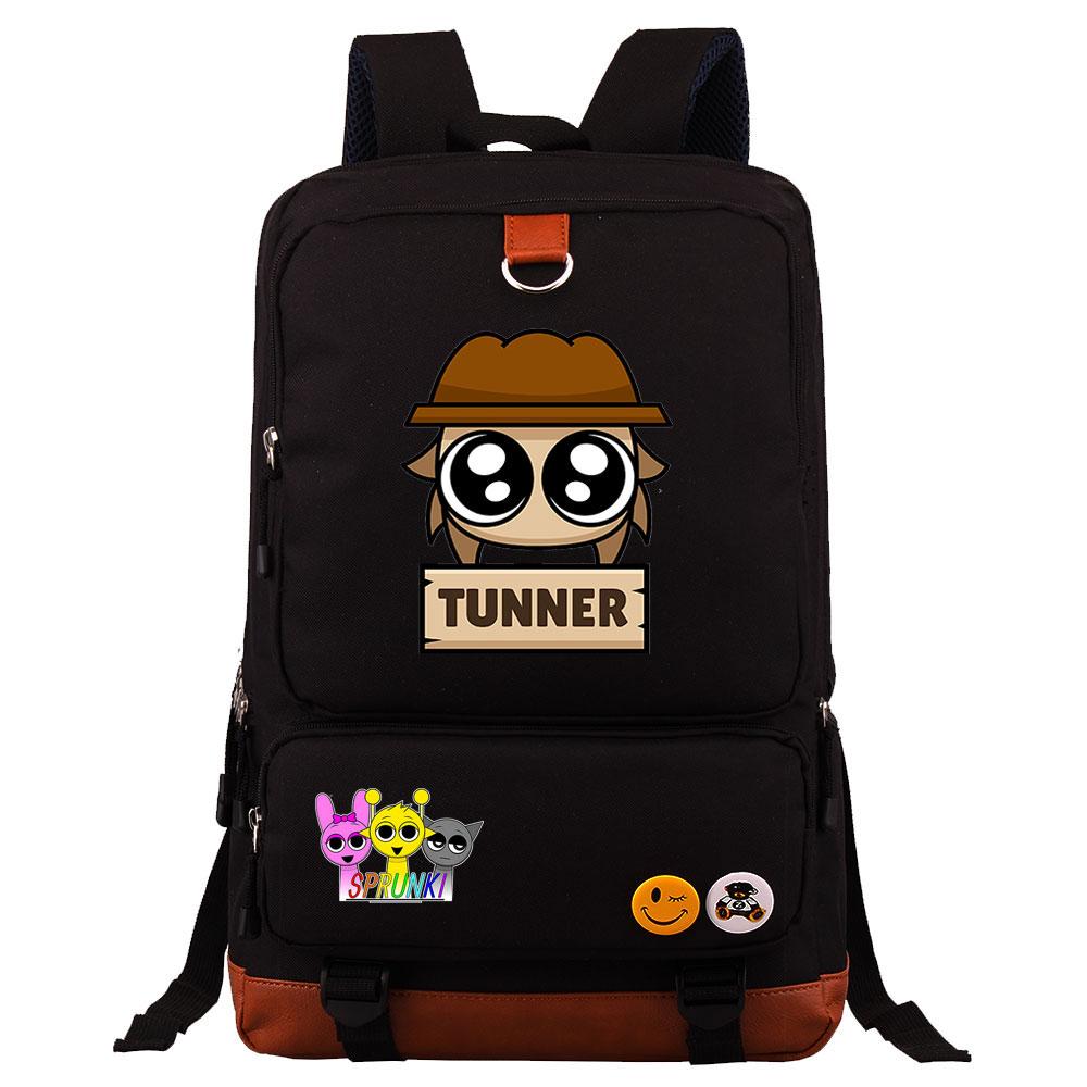 Mayoulove Sprunki Backpack Lightweight Design with Multiple Pockets for School and Outdoor Activities-Mayoulove