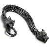 Great Gift - Men's Retro Viking Wolf Bracelet 