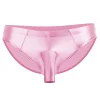 New Men's Briefs Sexy Luxury Hip-hugging Silky Glossy Shiny Briefs Breathable Trend Quick-drying Underwear