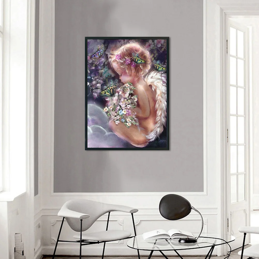 DIY Stamped Cross Stitch 11CT Full Embroidery 40*53cm - Angel Baby