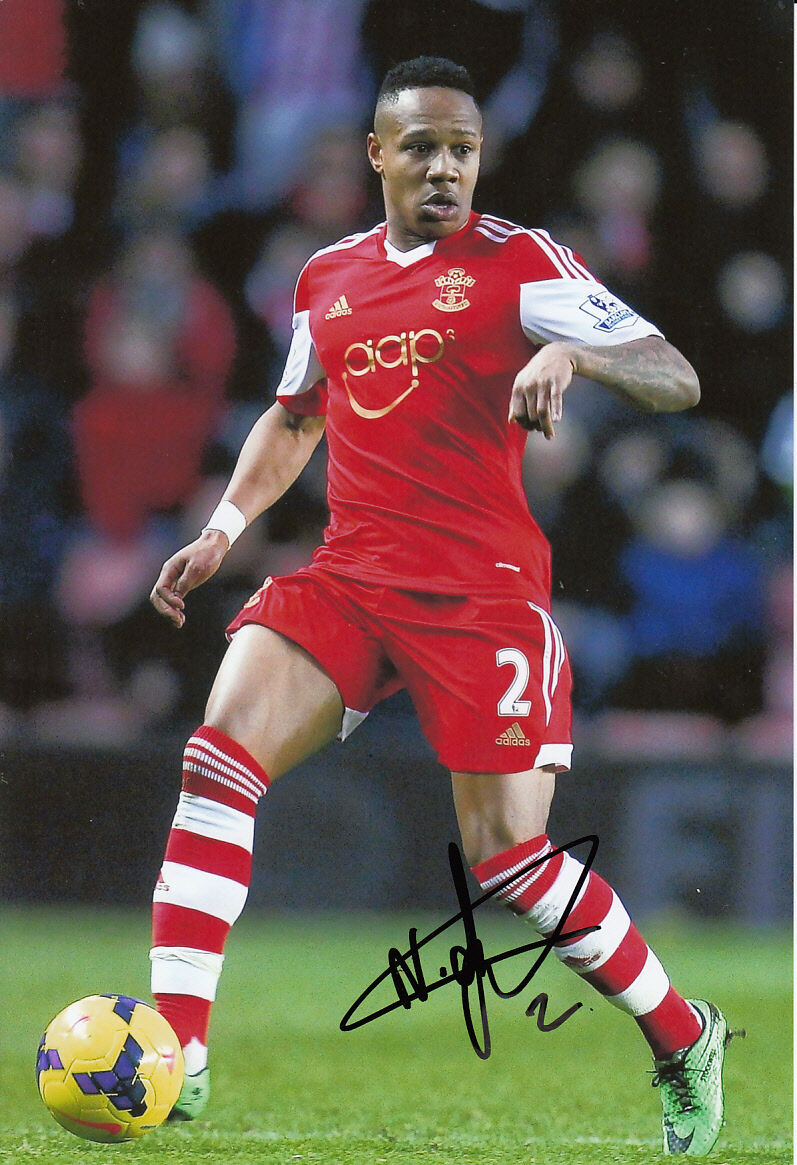 Southampton Hand Signed Nathaniel Clyne 13/14 Photo Poster painting 12x8.