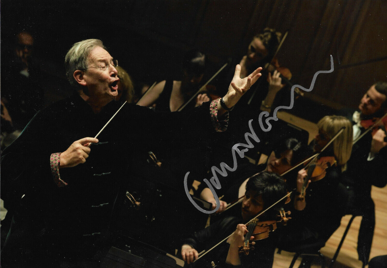 Sir John Eliot Gardiner Conductor signed 8x12 inch Photo Poster painting autograph