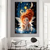 (50*70cm)Butterfly Angel Girl - Full Round Drill Diamond Painting