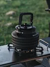 1.3L Outdoor Camping Kettle with Handle Anti-Slip Pot Tourist Cookware Supplies