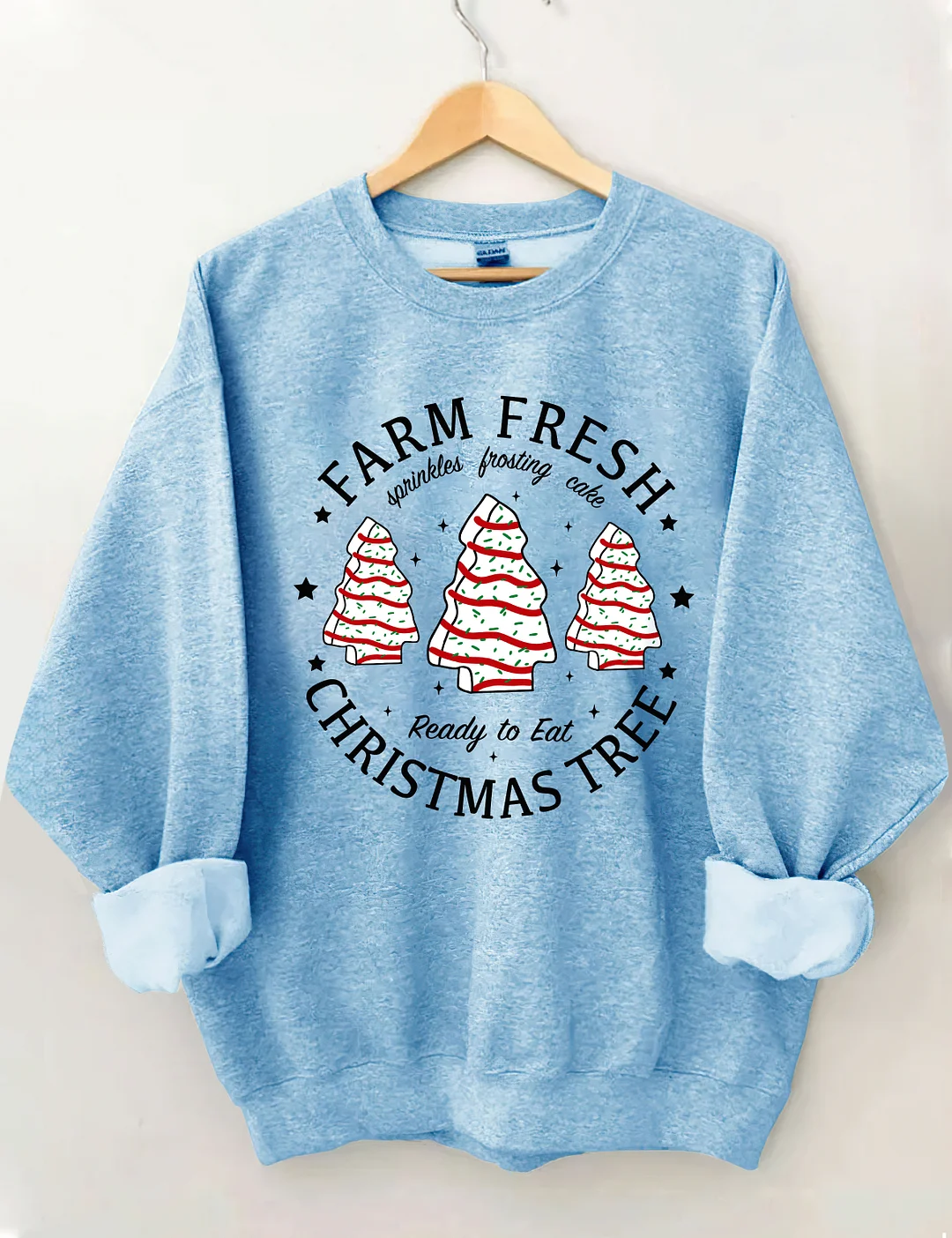 Farm Fresh Christmas Tree Cakes Sweatshirt
