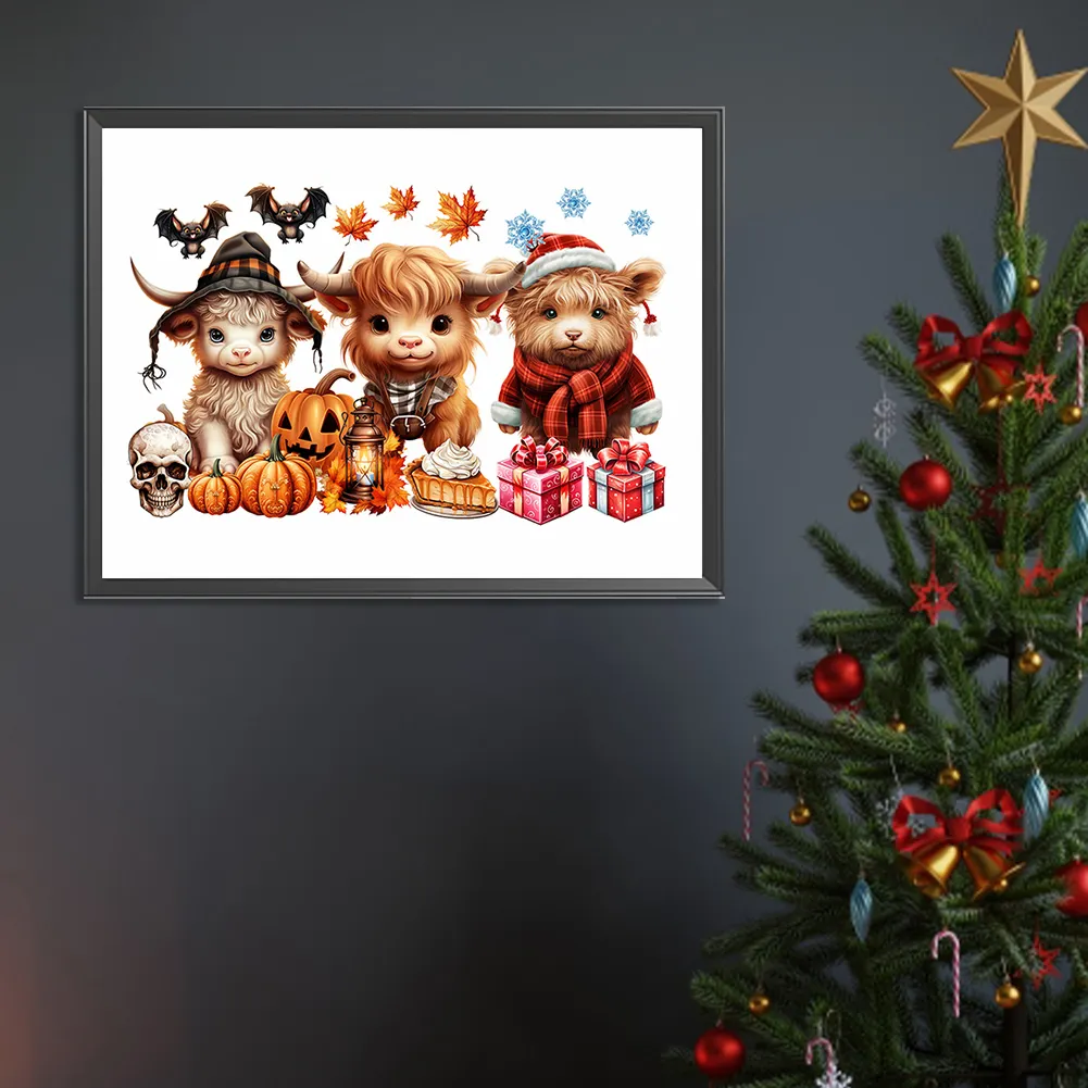 Diamond Painting - Full Round Drill - Halloween Yak(Canvas|40*30cm)
