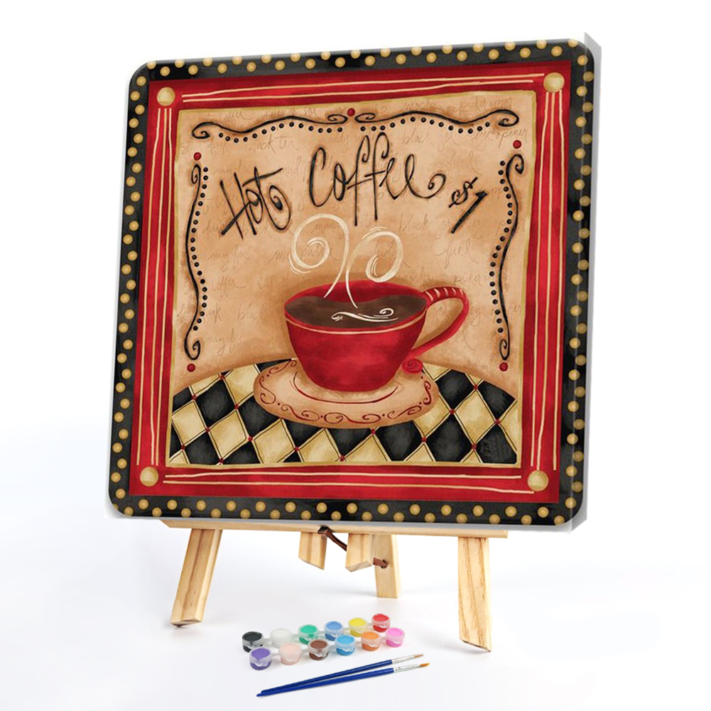 

40*40CM - Paint By Numbers - Retro Coffee, 501 Original