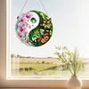 Acryl Yin Yang Diagramm von Schmetterling und Blume bl&uuml;hen - 5d DIY Handwerk Anh&auml;nger