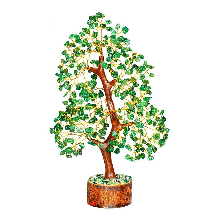 Green Agate Wooden Branches Feng Shui Tree