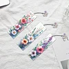 3Pcs Special Shape Flowers Diamond Painting Bookmark Making Kit for Book Lovers
