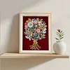 Framed Pearl Diamond Painting - Special Shaped - Colorful Bouquets (17x22cm)