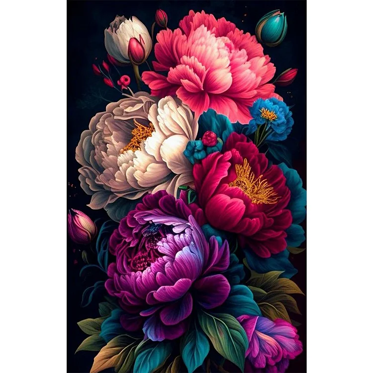 Flowers And Plants 45*70CM(Canvas) Full Round Drill Diamond Painting gbfke