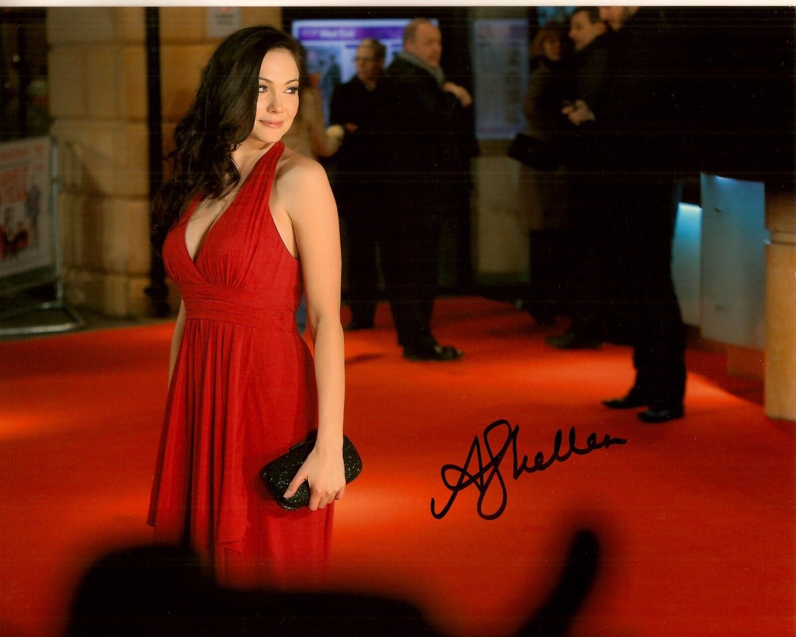 ANNA SKELLERN hand-signed SEXY 2013 RED CARPET 8x10 color closeup w/ UACC RD COA