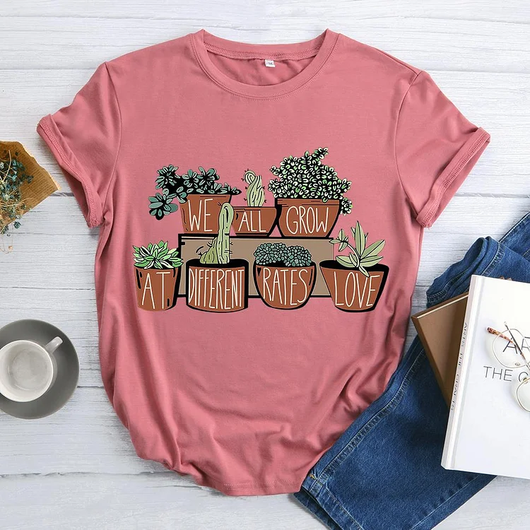 ANB - We All Grow At Different Rates Book Lovers Tee Tee -598270