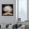 Arbre de vie-plein diamant rond peinture-30 * 30cm