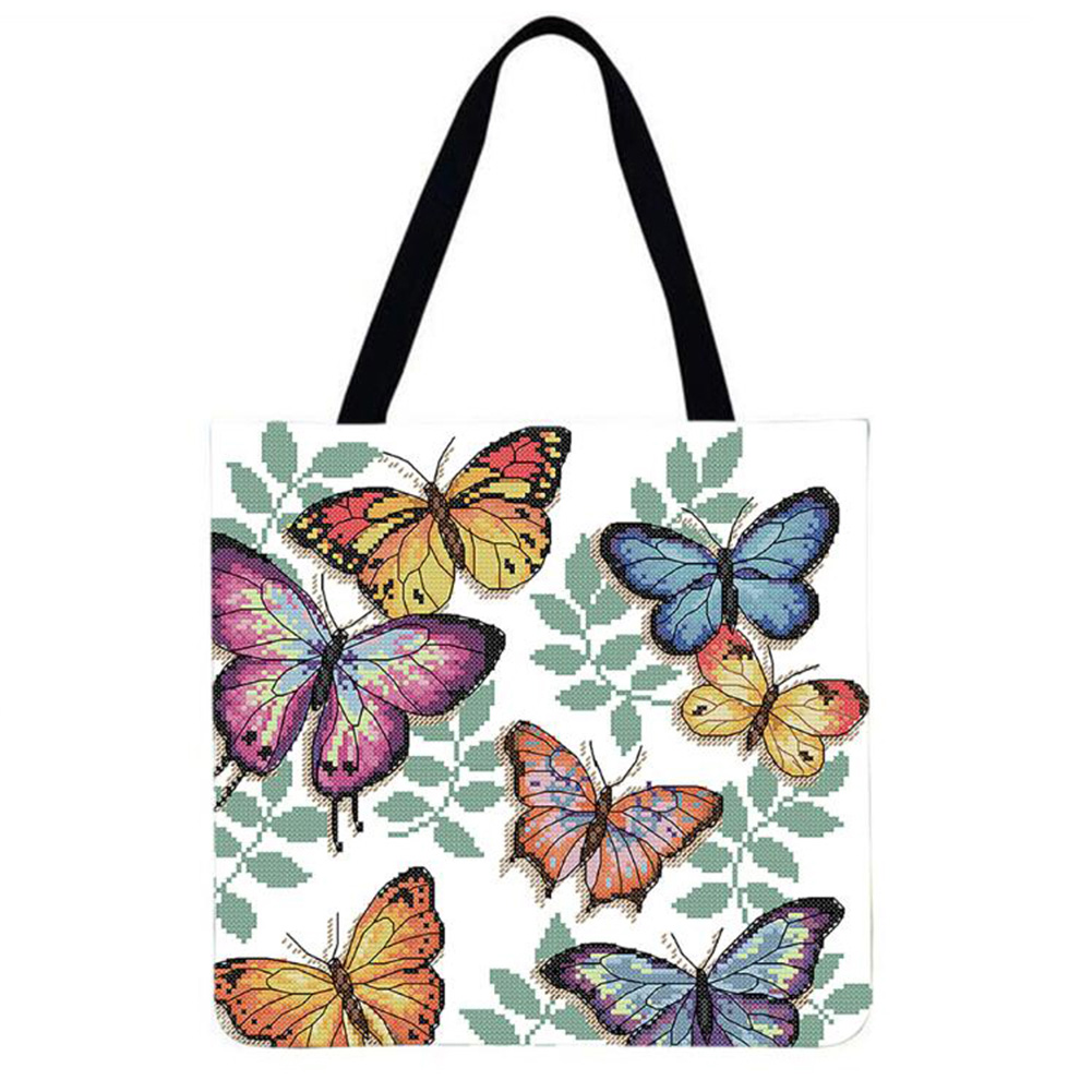 

Butterfly - Environmentally Ink Linen Handbag - 40*40CM, 501 Original