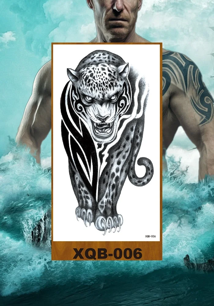 Waterproof Temporary Tattoo Sticker Hipster Tattoo Man Woman Tattoo Body Tattoo Art Tatuajes Big Tiger Lion Wolf Rose Arm Tatto