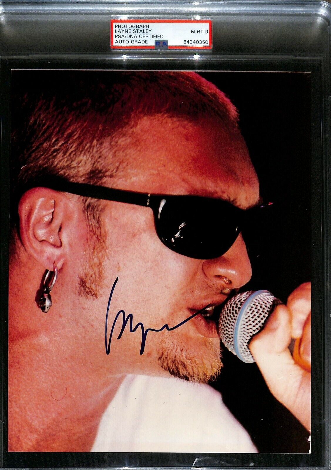 LAYNE STALEY Signed Autographed ALICE IN CHAINS Photo Poster painting Graded PSA/DNA 9 SLABBED