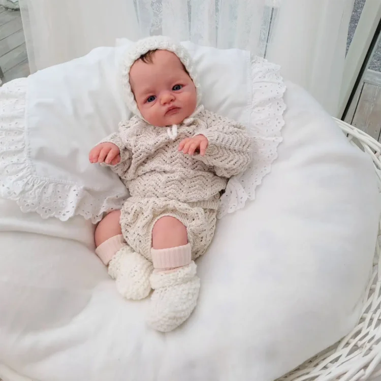  12"&16" Flexible Solid Platinum Liquid Full Silicone Reborn Doll Baby Boy or Girl Casina and Kuziar - Reborndollsshop®-Reborndollsshop®