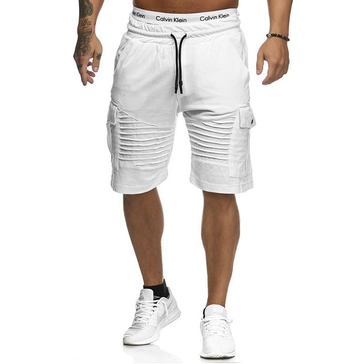 BrosWear Slouchy Slim Fit Smocked Shorts