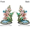 DIY Flower Hummingbird Diamond Art Special Shaped Tabletop Decorations