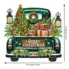 Diamond Painting 2D Flat Xmas Car Theme Pendant Wall Door Decoration