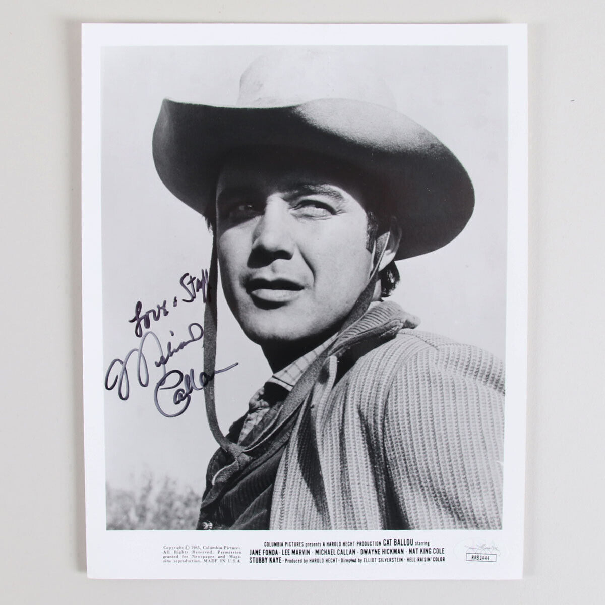 Michael Callan Signed Photo Poster painting 8x10 Cat Ballou - COA JSA