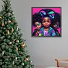 Black Girl-Full Round Diamond Painting 30*30CM