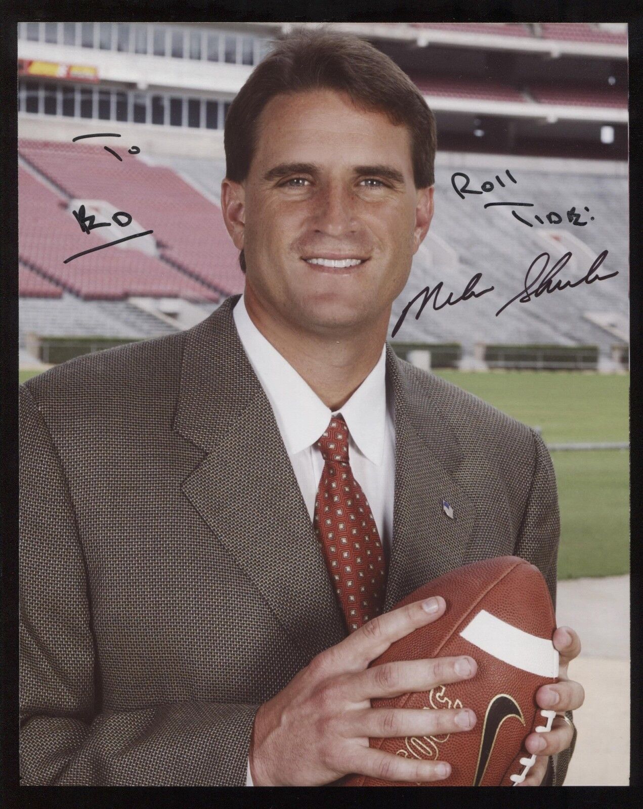 Mike Shula Signed 8x10 Photo Poster painting College NCAA Football Coach Autographed