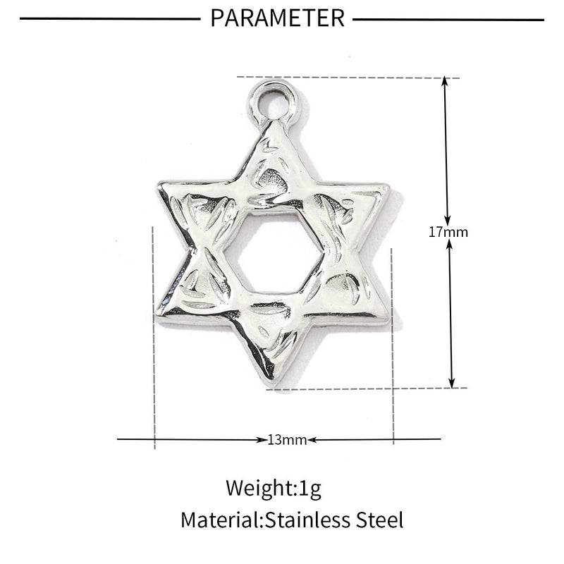 3 PCS/Package Titanium Steel Rhinestones Solid Color Jewelry Accessories Pendant