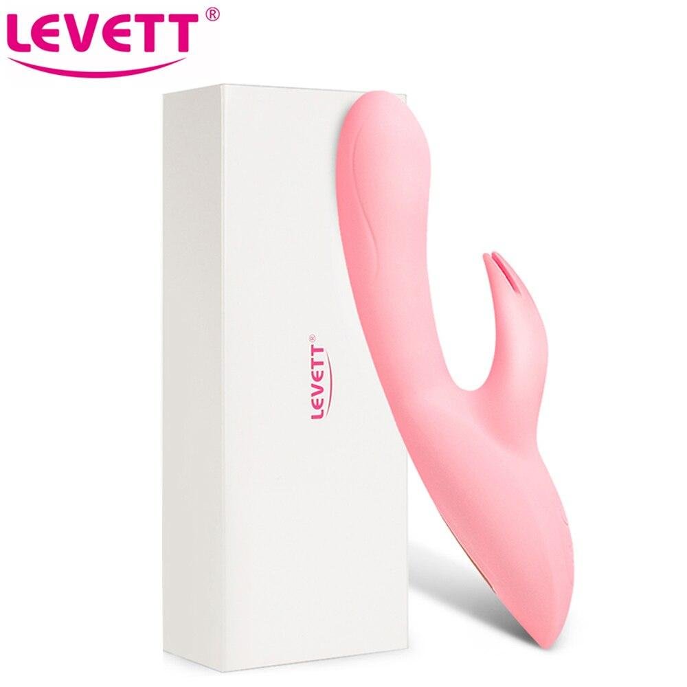 LEVETT 16 Vibration Rabbit Vibrator For Women Dildo Sex Toys G Spot Clitoris Stimulate Adult Erotic Sexshop Vibrador Feminino-FUNSEXDOLLS