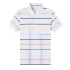 Top Grade New Summer Brand Mens Striped Turn Down Collar Polo Shirts