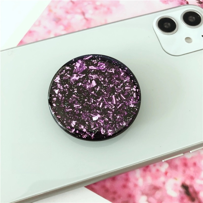 Glue Glitter Gold Foil Telescopic Solid Color Tin Foil Paper Mobile Phone Anti-fall Bracket