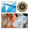 (US Only)Crochet Mandala Coaster Handmade DIY Material Package with Crochet Hook(2)