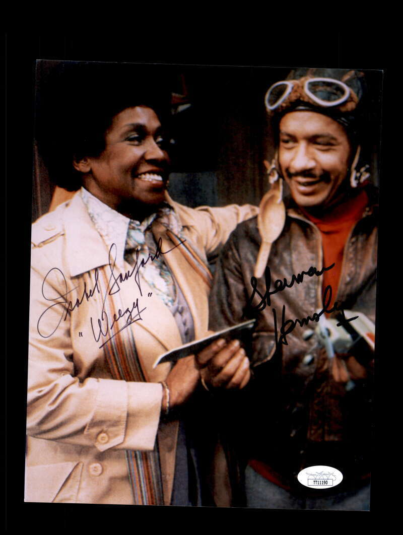 Isabel Sanford Sherman Hemsley JSA Coa Signed 8x10 The Jeffersons Photo Poster painting Autograp