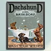 Bathroom Puppy Full 11CT 3 Strands DIY Stamped Cross Stitch Kits 40x50cm Embroidery Needlepoint Starter Kit for Beginners Adults Gift Home Wall Decor